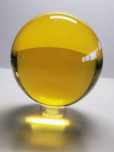 Load image into Gallery viewer, Yellow - Golden Andara Crystal Sphere 3.75 inch