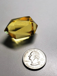 Yellow Andara Crystal Icosahedron 30g