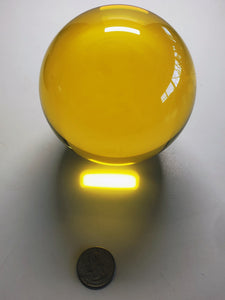 Yellow - Golden Andara Crystal Sphere 3.75 inch