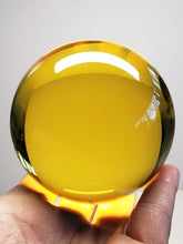 Load image into Gallery viewer, Yellow Andara Crystal Sphere 2.75 inch