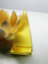 Load image into Gallery viewer, Yellow (Golden) Andara Crystal Nubian Pyramid 2.5in x 1.25in