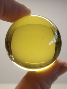 Yellow  Andara Crystal Sphere 1.5inch