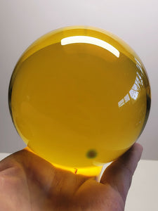 Yellow - Golden Andara Crystal Sphere 3.75 inch