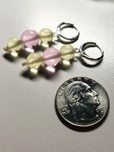 Load image into Gallery viewer, Yellow &amp; Pink Andara Crystal Earrings