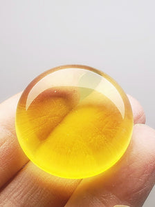 Yellow Andara Crystal Disc