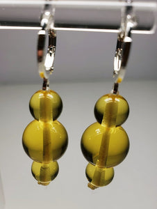 Yellow Andara Crystal Earrings