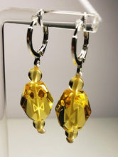 Load image into Gallery viewer, Yellow Andara Crystal Earrings*