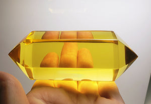 Yellow - Golden Double Terminated Polished Andara Crystal Wand