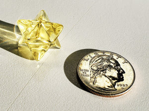 Yellow Andara Crystal Merkaba 15mm