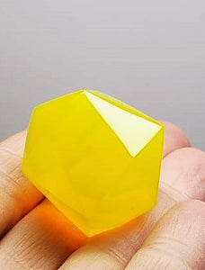 Opalescent - Yellow Andara Crystal Icosahedron 34g
