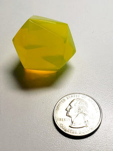 Opalescent - Yellow Andara Crystal Icosahedron 34g