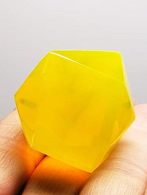 Opalescent - Yellow Andara Crystal Icosahedron 38g
