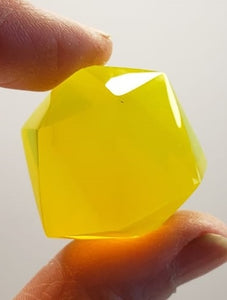 Opalescent - Yellow Andara Crystal Icosahedron 38g