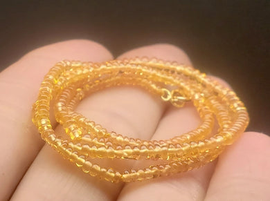 Sapphire - Yellow EO+ 2-3.5mm 15.75inch
