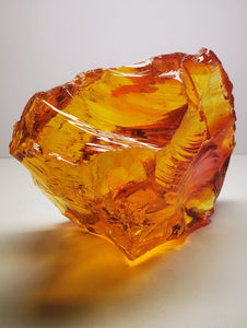 Yellow - Golden with Orange and Red Traditional Andara Crystal 1.09kg
