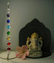 Load image into Gallery viewer, 7 Chakra Rays (Large) - Andara Crystal Medi Tool / Light Catcher