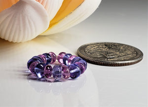 Sapphire - Pink + Tanzanite Gem Healing Ring