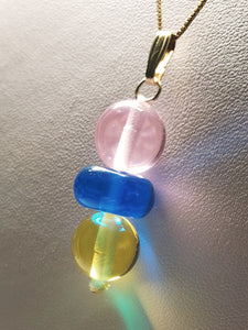 Three-Fold Flame Andara Crystal Pendant