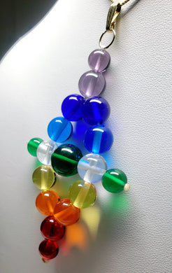 7 Chakra Rays / Color Ray Andara Crystal Pendant