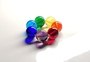 7 Chakra Rays Andara Crystal Therapy/Meditation Ring 12mm
