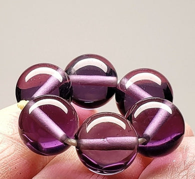 Purple Andara Crystal Healing /Meditation Ring