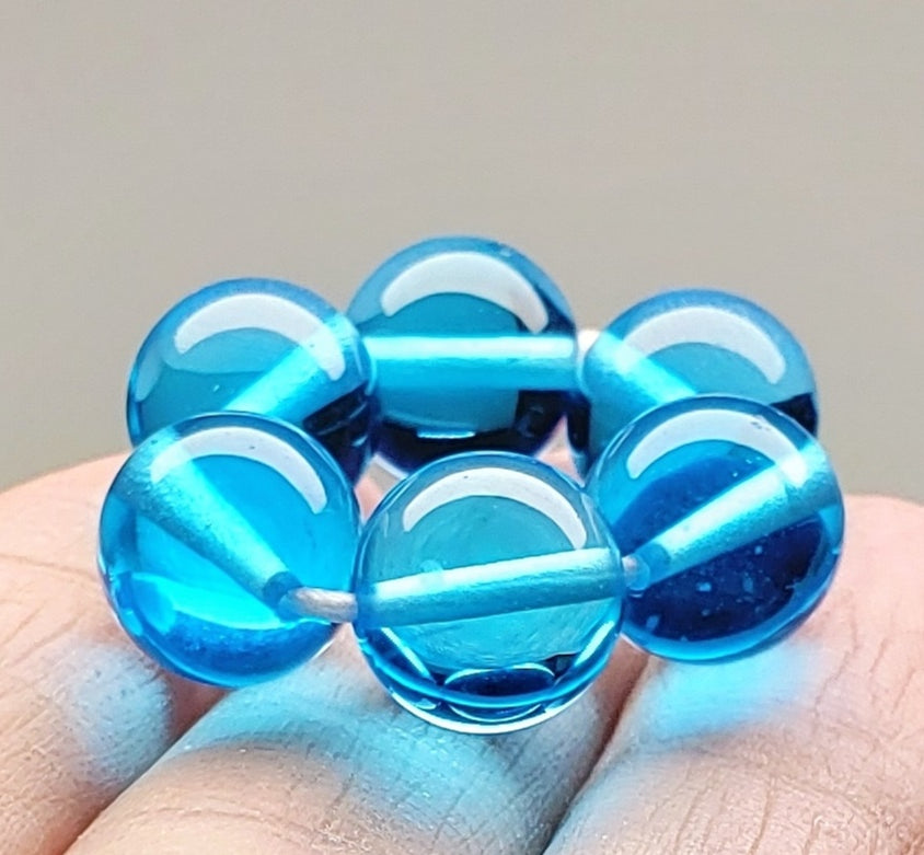 Blue (Bright Light) Andara Crystal Therapy/Meditation Ring