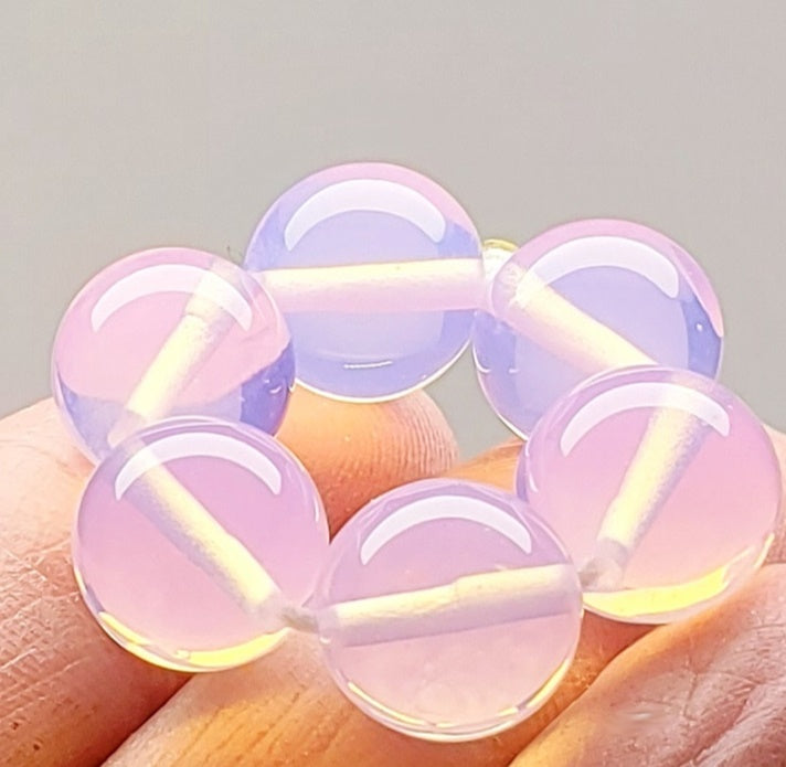 Opalesence - Pink Andara Crystal Therapy/Meditation Ring