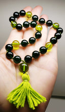 Load image into Gallery viewer, Andara Crystal Mala / Prayer Beads - Light &amp; Deep Green