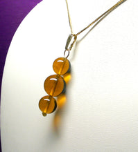 Load image into Gallery viewer, Amber Andara Crystal Pendant (2 x 10mm &amp; 1 x 12mm)