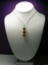 Load image into Gallery viewer, Amber Andara Crystal with Gold Pendant (3 x 12mm)