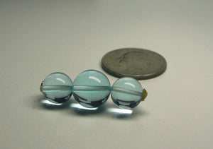 Aqua - Blue Andara Crystal Pendant (2 x 10mm & 1 x 12mm)