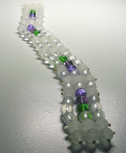 Load image into Gallery viewer, Green Violet Healing Flame Band Andara Crystal Specialized Healing Tool