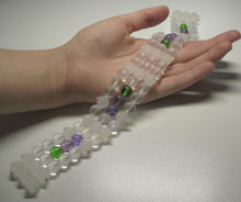 Load image into Gallery viewer, Green Violet Healing Flame Band Andara Crystal Specialized Healing Tool