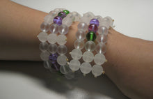 Load image into Gallery viewer, Green Violet Healing Flame Band Andara Crystal Specialized Healing Tool