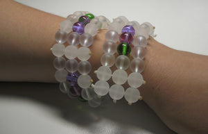 Green Violet Healing Flame Band Andara Crystal Specialized Healing Tool
