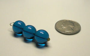 Blue - Bright Dark Andara Crystal Pendant (3 x 12mm)