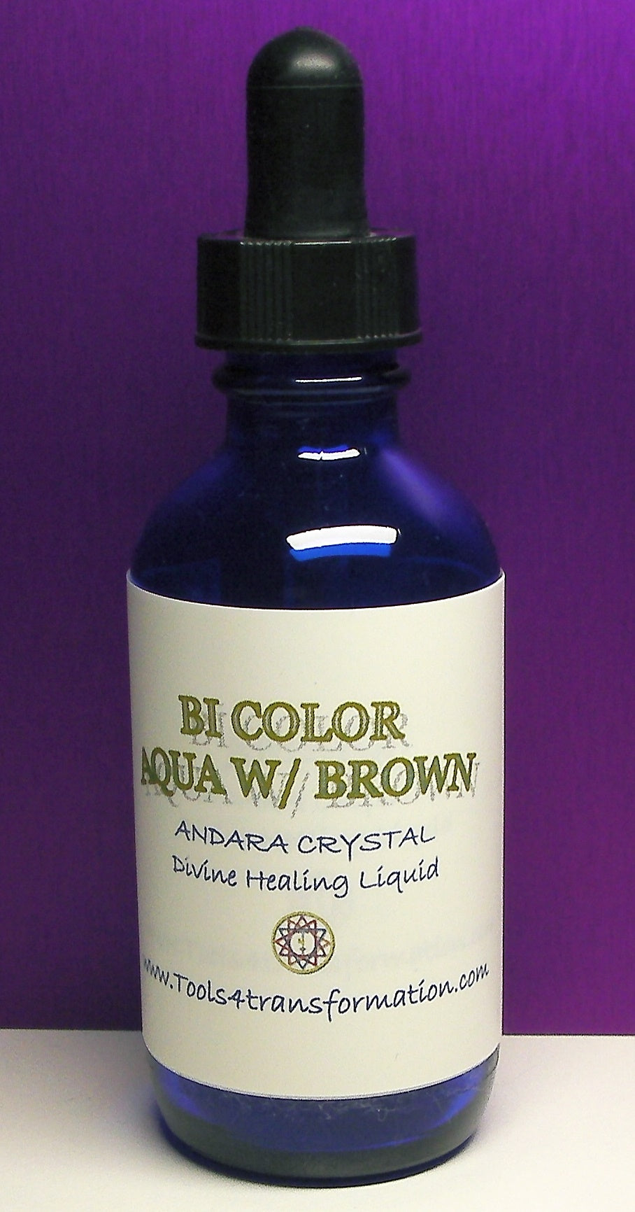 Bi-Color Aqua with Brown Andara Crystal Liquid
