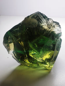 Bi-Color Aqua w/shaman Traditional Andara Crystal 312g