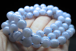 Blue Lace Agate EO++ 8+mm 25.5inch