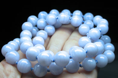 Blue Lace Agate EO++ 10+mm 25.5inch