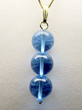 Load image into Gallery viewer, Blue Andara Crystal Pendant (3 x 12mm)