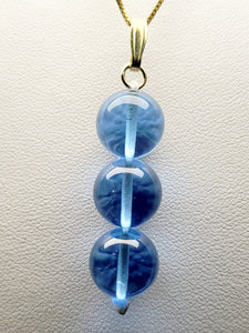 Blue Andara Crystal Pendant (3 x 12mm)