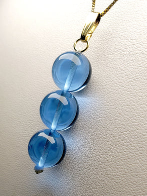 Blue Andara Crystal Pendant (3 x 12mm)