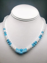 Load image into Gallery viewer, Blue Ray / Throat Chakra Andara Crystal Necklace