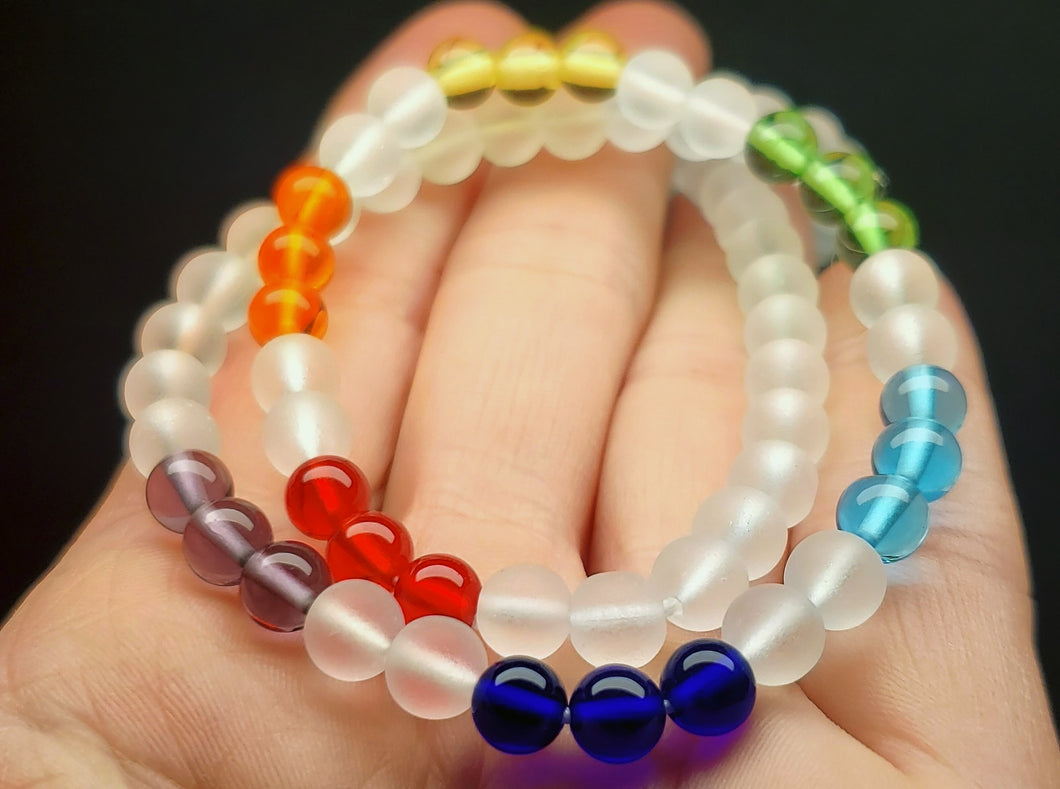 7 Chakra Rays / Color Ray Andara Crystal Necklace