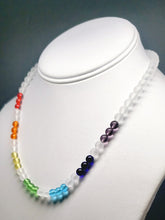Load image into Gallery viewer, 7 Chakra Rays / Color Ray Andara Crystal Necklace