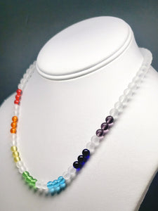 7 Chakra Rays / Color Ray Andara Crystal Necklace