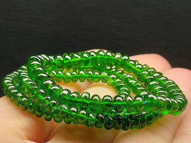 Diopside - Chrome Green EO 3.5-5mm 16.5inch 64.7ct