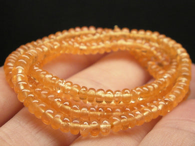Mandarin Garnet EO 2.6-3.7mm 18.25inch
