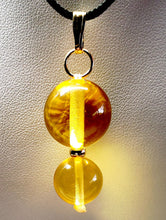 Load image into Gallery viewer, Yellow - Golden Andara Crystal with Gold Pendant (1 x 16mm 1 x 12mm)